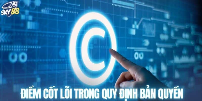 Điểm cốt lõi trong quy định bản quyền tại SKY88